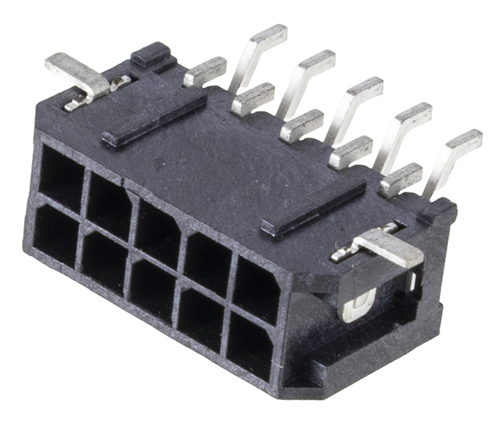 Conector Modular Subminiatura - SMT - 5 Vias - 90 Graus Liso - Passo 3,00mm 