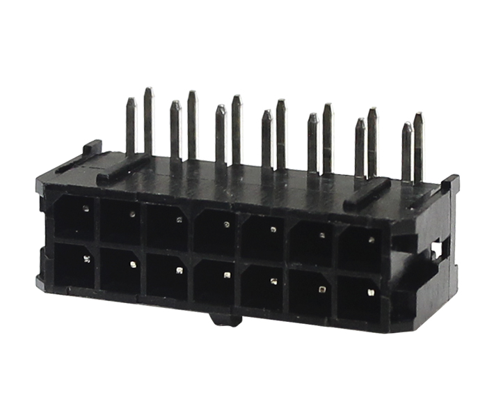 Conector Modular Subminiatura - Macho - 14 Vias - 90 Graus Liso - Passo 3,00mm 
