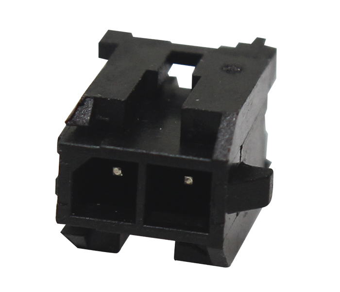 Conector Modular Subminiatura - Macho - 2 Vias - 180 Graus com Travas - Passo 3,00mm 