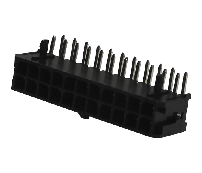 Conector Modular Subminiatura - Macho - 22 Vias - 90 Graus com Travas - Passo 3,00mm 
