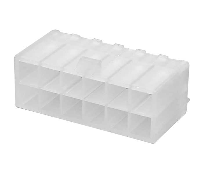 Conector Modular Miniatura - Macho - 12 Vias - 180 Graus - Passo 4,20mm 