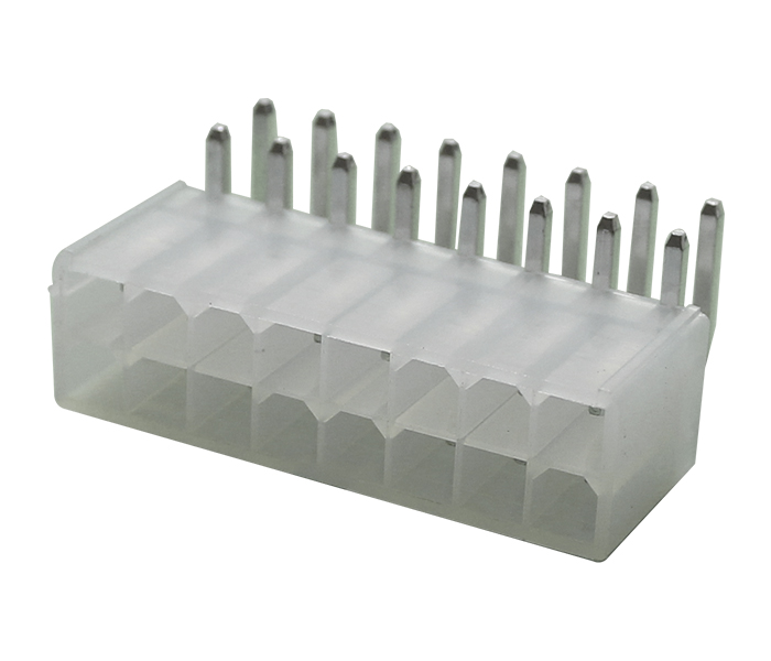 Conector Modular Miniatura - Macho - 16 Vias - 90 Graus Liso - Passo 4,20mm 