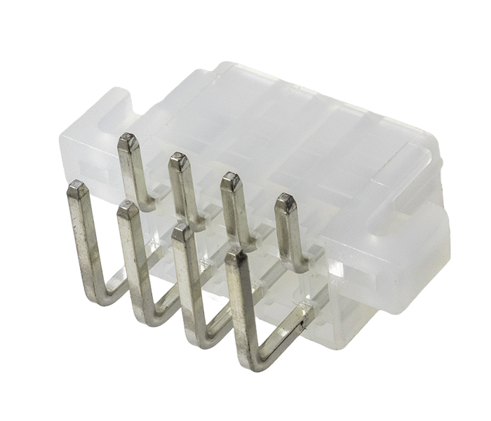 Conector Modular Miniatura - Macho - 8 Vias - 90 Graus com Orelhas de Fixação - Passo 4,20mm 