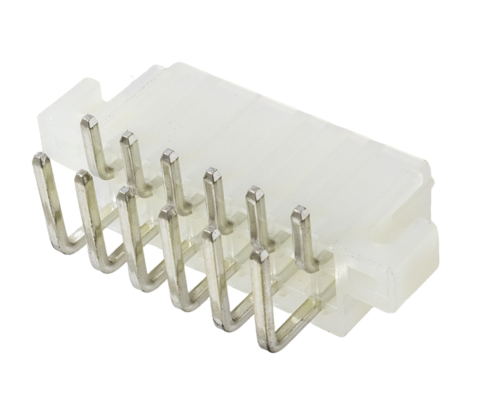Conector Modular Miniatura - Macho - 12 Vias - 90 Graus com Orelhas de Fixação - Passo 4,20mm 