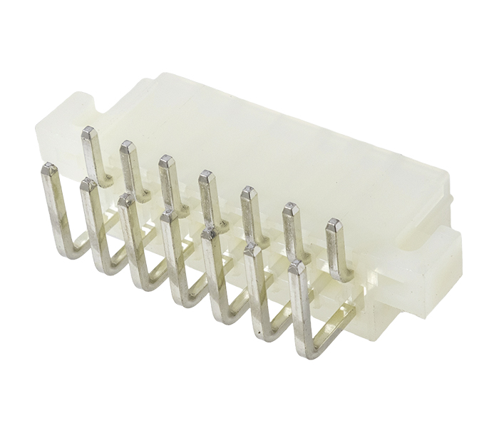 Conector Modular Miniatura - Macho - 14 Vias - 90 Graus com Orelhas de Fixação - Passo 4,20mm 