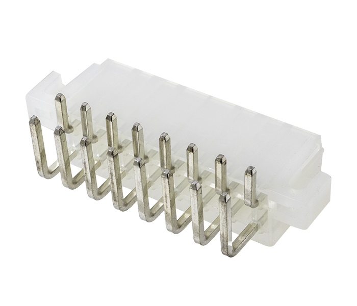 Conector Modular Miniatura - Macho - 16 Vias - 90 Graus com Orelhas de Fixação - Passo 4,20mm 