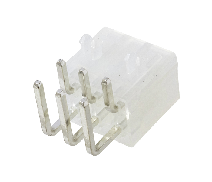 Conector Modular Miniatura - Macho - 6 Vias - 90 Graus com Travas - Passo 4,20mm 
