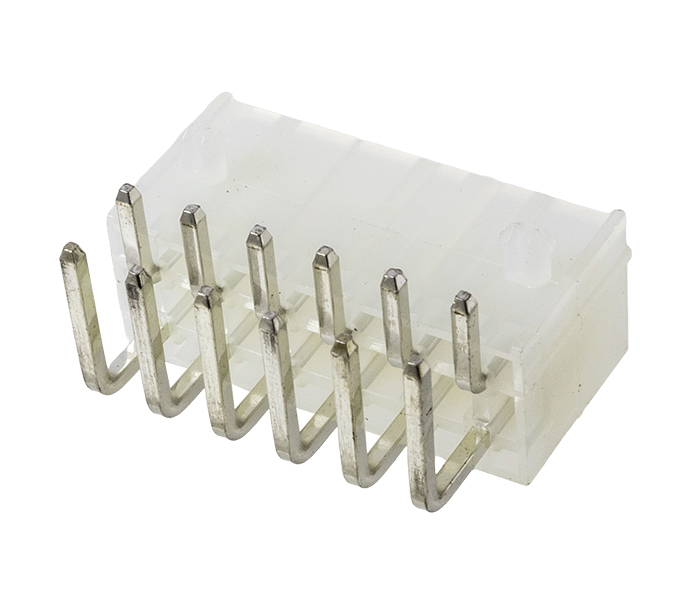 Conector Modular Miniatura - Macho - 12 Vias - 90 Graus com Travas - Passo 4,20mm 