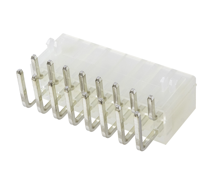 Conector Modular Miniatura - Macho - 16 Vias - 90 Graus com Travas - Passo 4,20mm 