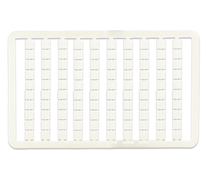 Cartela com 100 Identificadores de em Branco para Borne M
