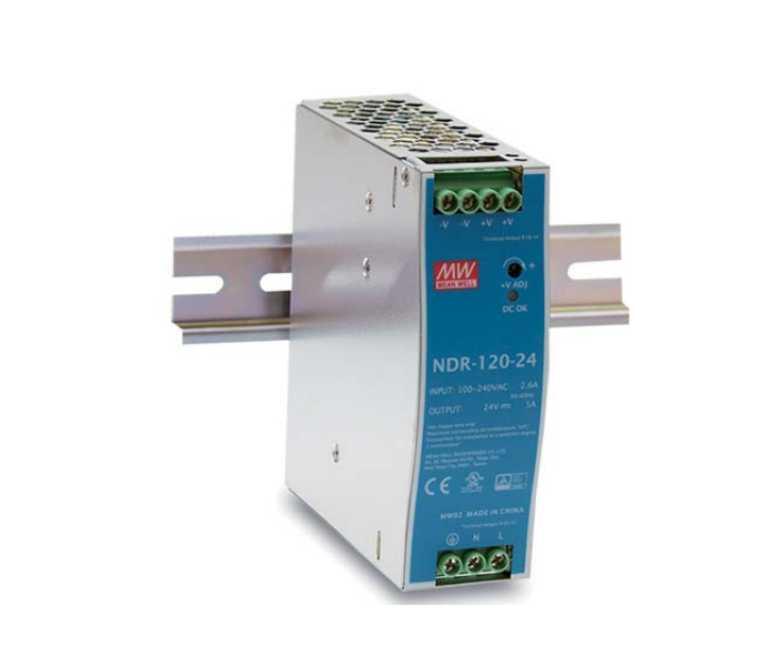 Fonte Chaveada Mean Well 120W Montagem em Trilho DIN - 90/264V 12V-10A