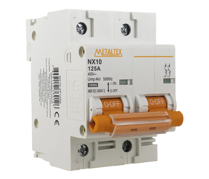 Minidisjuntor Bipolar 10kA - 125A