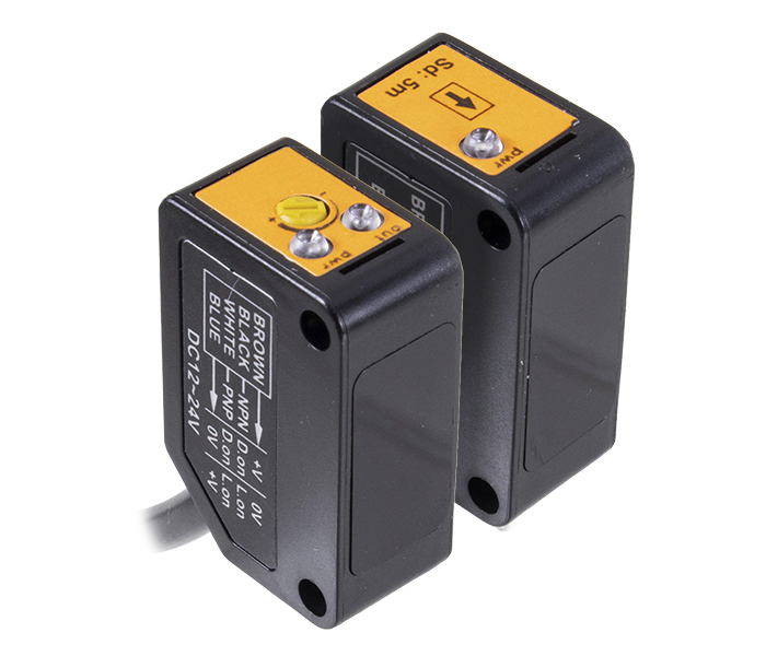 Sensor Fotoelétrico Barreira 5m - 12/24VCC NPN/PNP
