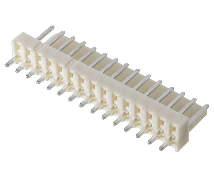 Conector Placa-Cabo - Macho - 15 Vias - 180 Graus - Passo 2,54mm 