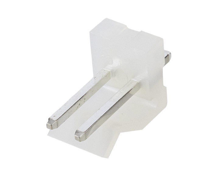 Conector Placa-Cabo - Macho - 2 Vias - 180 Graus - Passo 3,96mm 