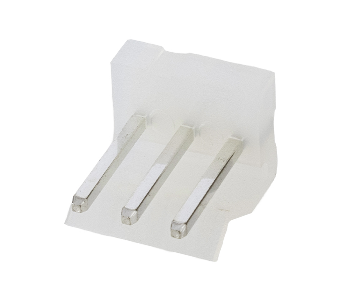 Conector Placa-Cabo - Macho - 3 Vias - 180 Graus - Passo 3,96mm 