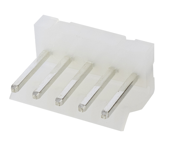 Conector Placa-Cabo - Macho - 5 Vias - 180 Graus - Passo 3,96mm 