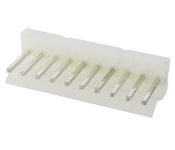 Conector Placa-Cabo - Macho - 10 Vias - 180 Graus - Passo 3,96mm 