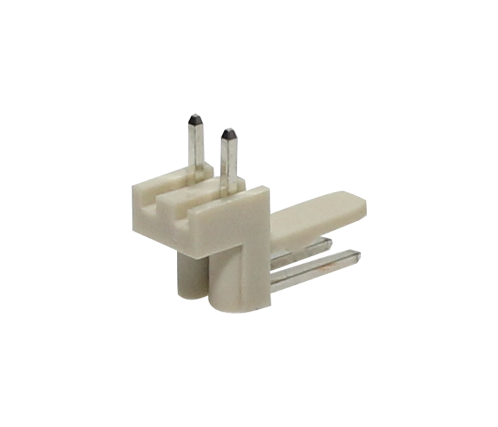 Conector Placa-Cabo - Macho - 2 Vias - 90 Graus - Passo 2,50mm 