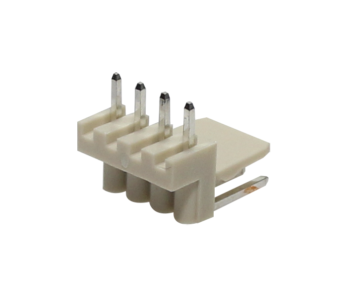 Conector Placa-Cabo - Macho - 4 Vias - 90 Graus - Passo 2,50mm 