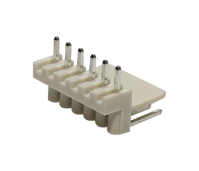 Conector Placa-Cabo - Macho - 6 Vias - 90 Graus - Passo 2,50mm 