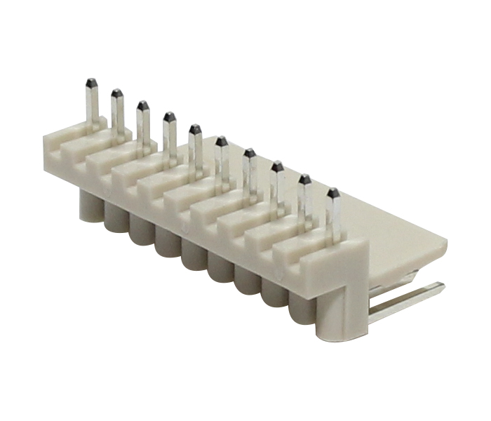 Conector Placa-Cabo - Macho - 10 Vias - 90 Graus - Passo 2,50mm 