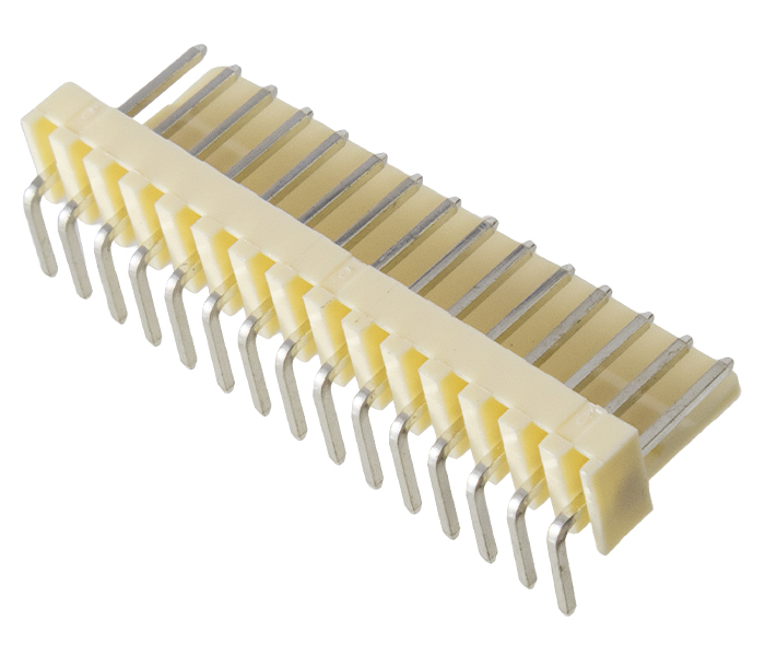 Conector Placa-Cabo - Macho - 15 Vias - 90 Graus - Passo 2,54mm 