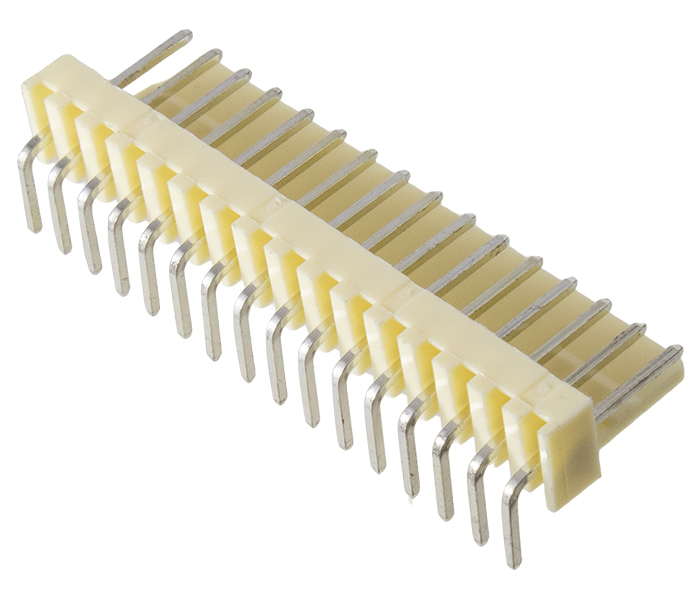 Conector Placa-Cabo - Macho - 16 Vias - 90 Graus - Passo 2,54mm 