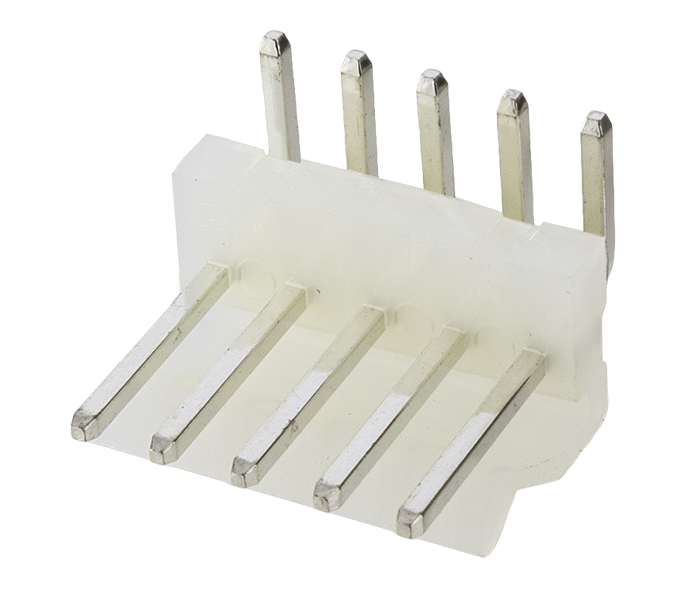 Conector Placa-Cabo - Macho - 5 Vias - 90 Graus - Passo 3,96mm 