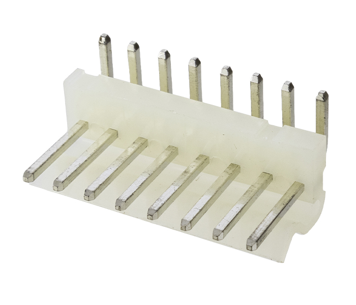 Conector Placa-Cabo - Macho - 8 Vias - 90 Graus - Passo 3,96mm 