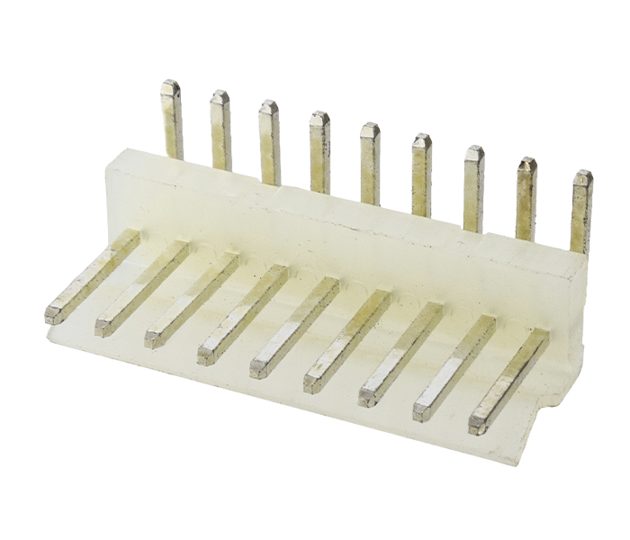 Conector Placa-Cabo - Macho - 9 Vias - 90 Graus - Passo 3,96mm 