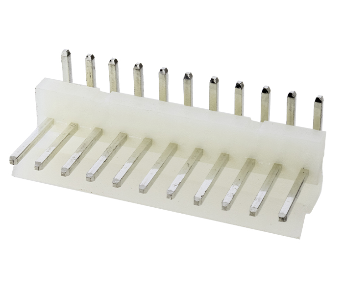 Conector Placa-Cabo - Macho - 11 Vias - 90 Graus - Passo 3,96mm 
