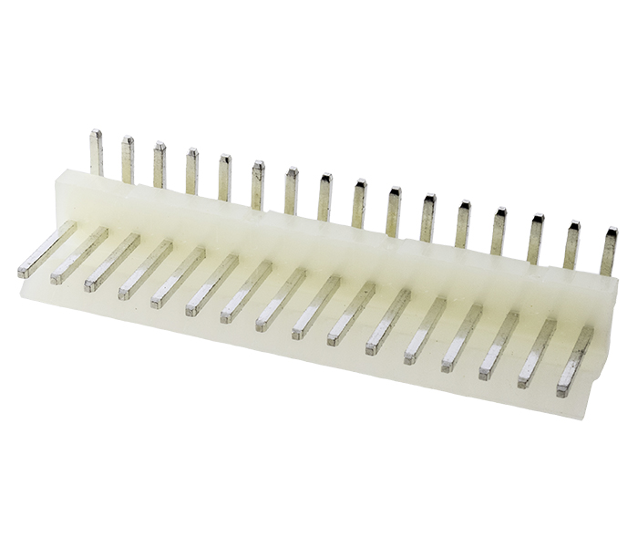 Conector Placa-Cabo - Macho - 16 Vias - 90 Graus - Passo 3,96mm 