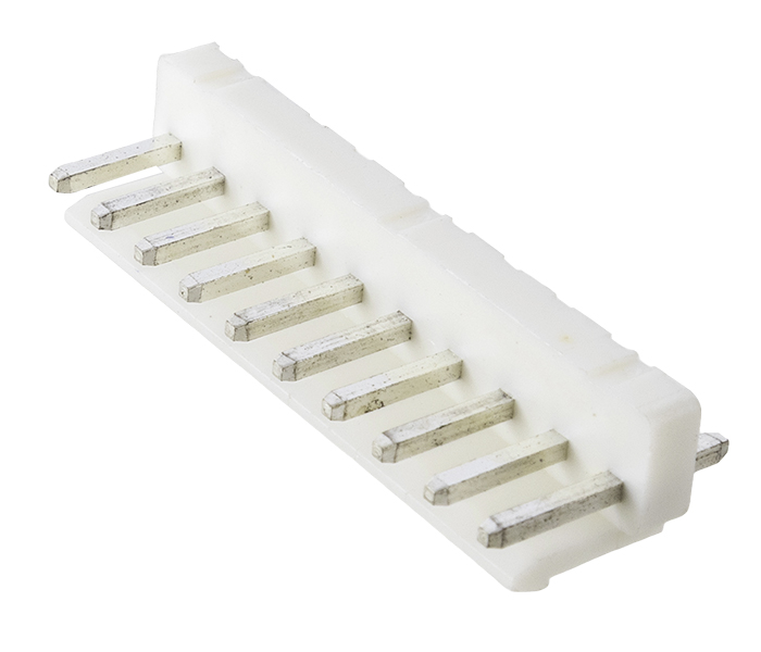 Conector Placa-Cabo - Macho - 10 Vias - 180 Graus - Passo 3,96mm 