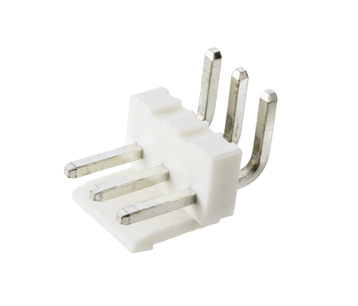 Conector Placa-Cabo - Macho - 3 Vias - 90 Graus - Passo 3,96mm 