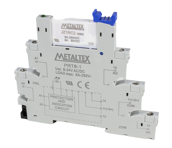 Interface a Relé Conexão Parafuso 1 REV - 12VCA/VCC