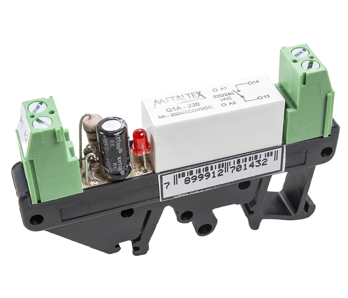 Interface a Relé 1NA 8A - 220VCA/VCC
