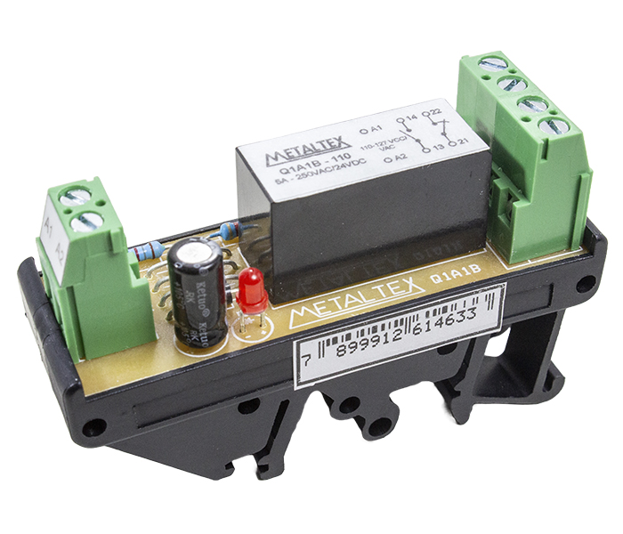 Interface a Relé 1NA+1NF 5A - 110VCA/VCC