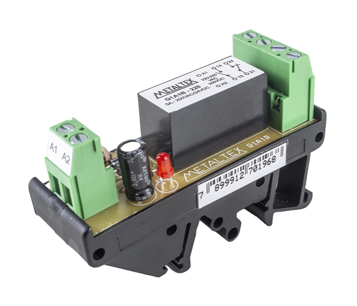 Interface a Relé 1NA+1NF 5A - 220VCA/VCC