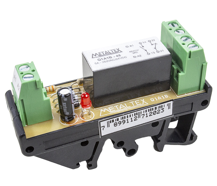 Interface a Relé 1NA+1NF 5A - 48VCA/VCC