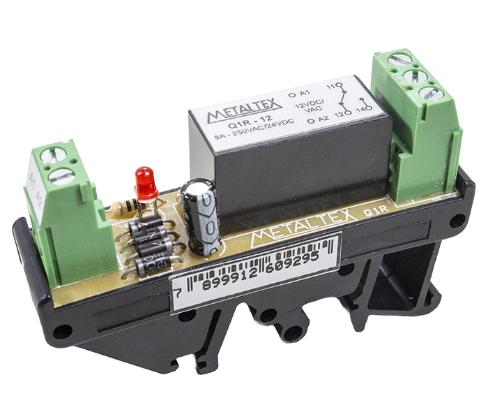 Interface a Relé 1 REV 8A - 12VCA/VCA/VCC