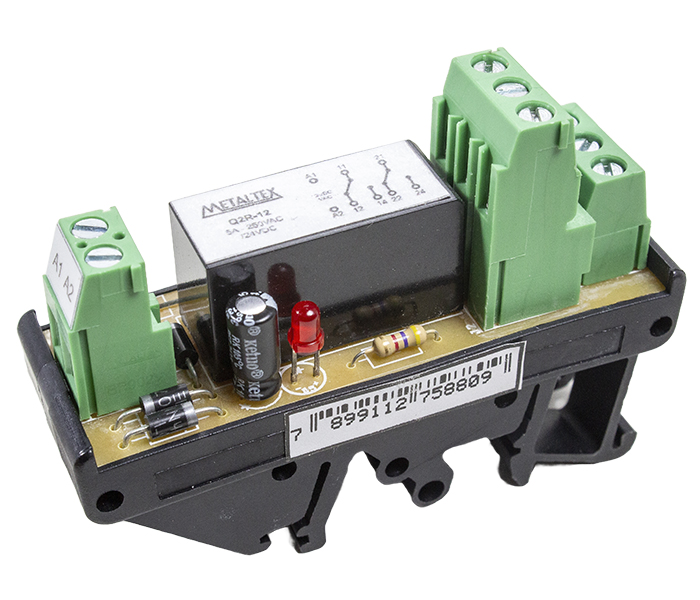 Interface a Relé 2 REV 5A - 12VCA/VCC