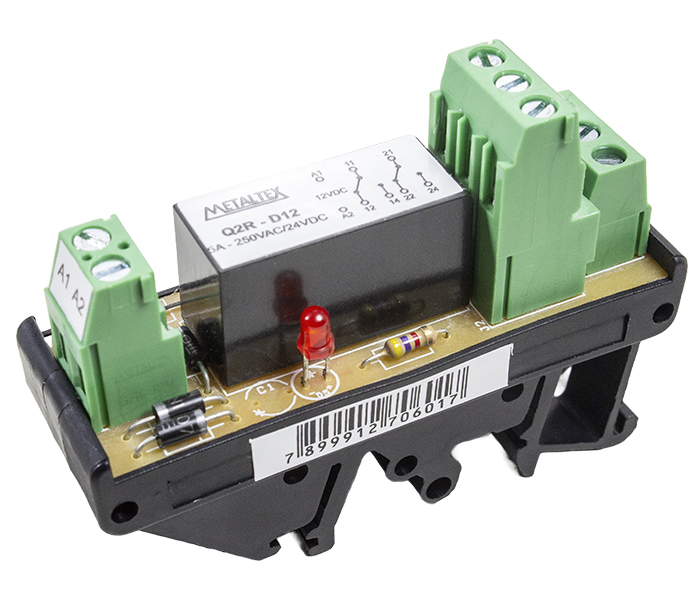 Interface a Relé 2 REV 5A - 12VCC