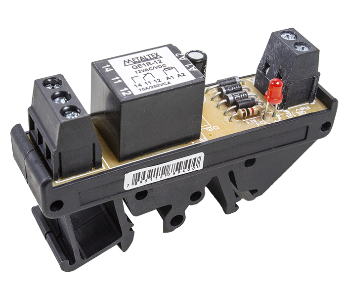 Interface a Relé 1 REV 10A - 12VCA/VCC