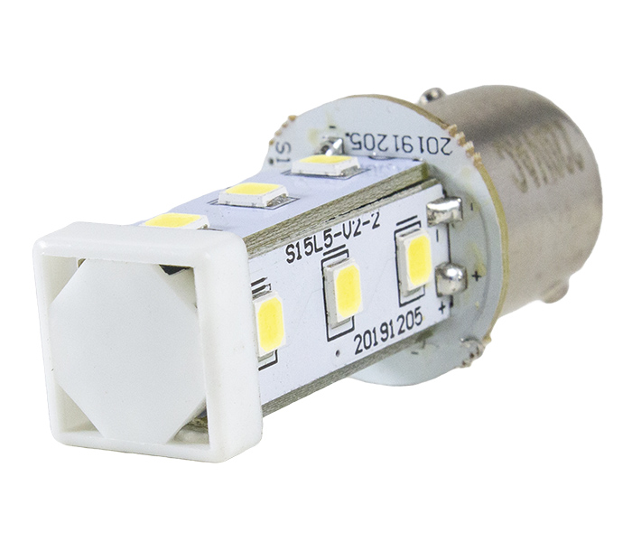 Lâmpada de LED para Soquete BA15S - 24VCA/VCC - Branco