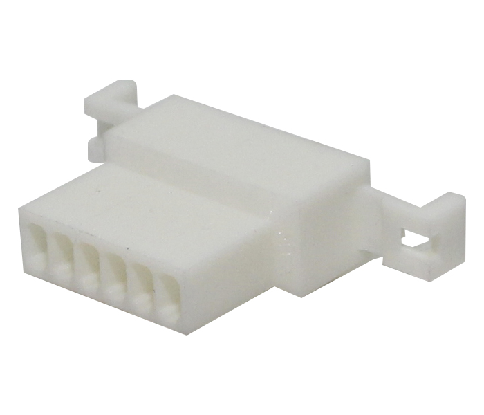 Conector Cabo-Cabo - Macho - 6 Vias - Orelha de Fixação para Painel - Passo 2,50mm 