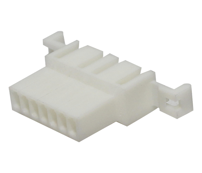 Conector Cabo-Cabo - Macho - 7 Vias - Orelha de Fixação para Painel - Passo 2,50mm 