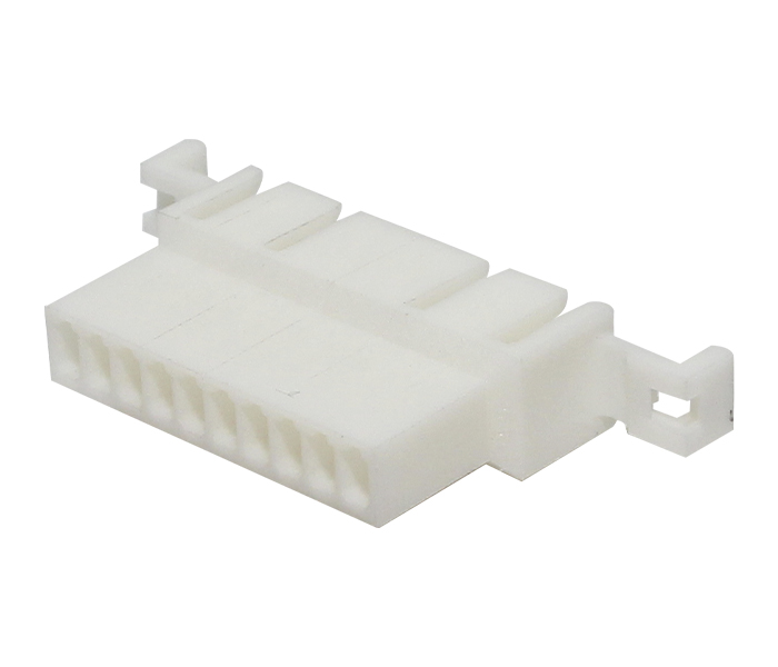 Conector Cabo-Cabo - Macho - 10 Vias - Orelha de Fixação para Painel - Passo 2,50mm 