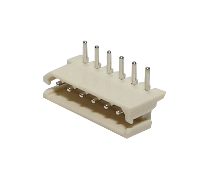 Conector Placa-Cabo - Macho - 6 Vias - 90 Graus - Passo 2,50mm 