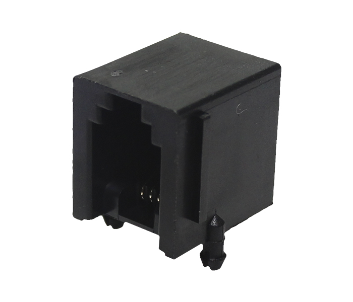 Conector Modular Jack - 4p4c - 90 Graus - Preto